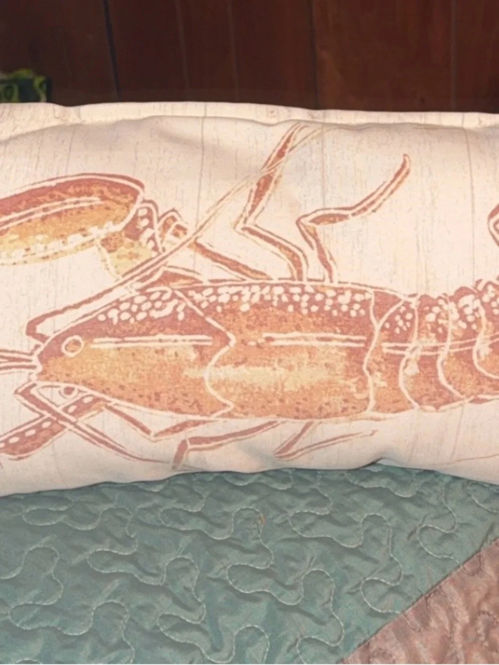 Threshold Pillow Label in Green and Brown